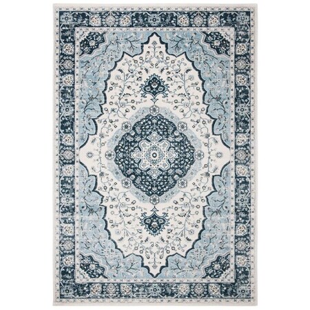 Safavieh 4 x 6 ft. Power Loomed Traditional Isabella Small Rectangle Rug Cream & Light Blue ISA915M-4